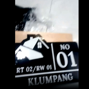 Nomor Rumah Akrilik / Nomor Rumah Custom Alamat / No Rumah
