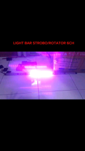 Lampu light bar Rotator 6 Ch 85cm 12/24 volt