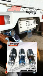 New Carry knalpot racing bolt on pipa lilitan dobel