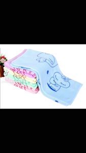 ผ้าเช็ดผม (ขนาด 35x75cm ซม) ผ้าขนหนู ผ้าอเนกประสงค์ ไซส์กลาง ลายการ์ตูน ลายหมี ผ้าเช็ดผมนาโน