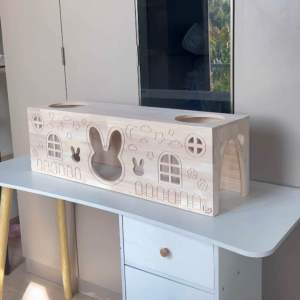 อุโมงค์กระต่าย ของเล่น สัตว์เลี้ยง ขนาดใหญ่ มุดกระต่าย Rabbit ทำจากไม้ยางพารา เกรด A สวยงาม แข็งแรง