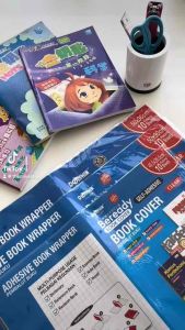 DOLPHIN BEREADY SELF-ADHESIVE BOOK COVER BOOK WRAPPER PEMBALUT BUKU TEKS SEKOLAH - EMBOSS / CLEAR