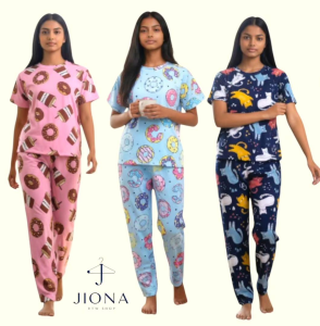 Teens Girl Terno Pajama 13-16 years old with Donut and Animal Prints Comfortable Sleepwear