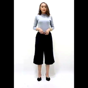 Celana Kulot Pendek 7/8 Cringkel Airflow Premium Tali Serut