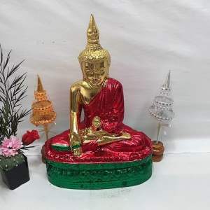 ชุดบรรจุภัณฑ์พระพุธรูปพม่า: ซูตองเปีย, สมาธิ พระ3สี - หัวข้อ: ลาบมูง เครื่องบิด - ด้านครั้งที่ 1