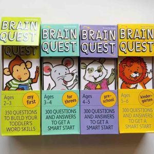 Brain Quest English Activity Books For Kids BQ สำหรับวัย 2-6 ปี - การสอนที่รวมคำถามและเกมมากมาย