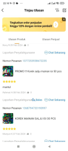 KOREK SALJU MAINAN ISI 50 PCS