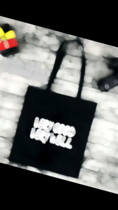 ToteBag Resleting Kanvas Kapasitas Besar Muat Laptop