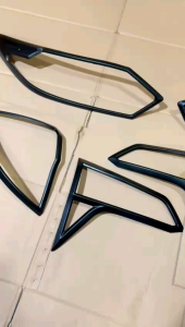 Paket Garnish Lampu Depan Belakang Honda HRV HR-V Lama 2015 2017 2018 Hitam Chrome