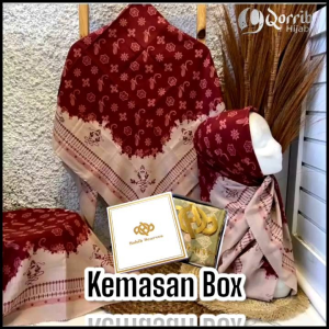 Baru Hijab Brik Series Kemasan Box Kerudung SegiEmpat Voal Motif Premium