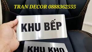 Biển chỉ dẫn khu bếp khu kho loại cao cấp bằng inox 304