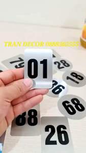 [Loại cao cấp ]Số thứ tự số thứ tự bàn ăn đánh số bàn bằng inox 304 cho nhà hàng quán cafe khách sạn từ số 01-100 Biển Số Bàn Ăn Hình Vuông Chữ Nhật Tròn Bảng Số Bàn Ăn Bảo Hành Cài Đặt - Lazada