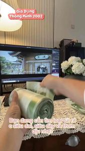 Túi Rác Cuộn Lớn 90 Túi Có Quai Xách Hương Ngải Cứu Khử Mùi Siêu Dày Dặn Dễ Rút – Dùng Cho Gia Đình & Văn Phòng