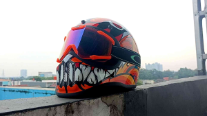 KACAMATA GOOGLE CROSS HELM MOTOR JPX FULL FACE HELEM CARGLOS BOGO JPN KLASIK RETRO HELMET  FULL FACE