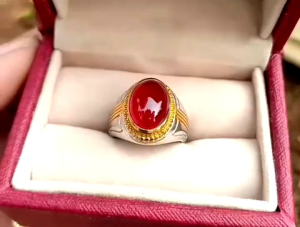 CINCIN BATU RED BARON MINIMALIS SUPER TOP QUALITY