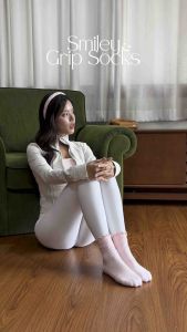 YourMuse - Grip Socks Vol. 2 Baby Pink - Yoga Pilates Barre Woman Socks - ถุงเท้าพิลาทิส ถุงเท้าโยคะ ถุงเท้ากันลื่น ถุงเท้าออกกำลังกาย