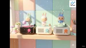 มินิมอล CD พร้อมส่งจรรง ลำโพงบลูทูธ รูปแบบเครื่องเล่นแผ่นเสียง x17 ลำโพงผ้าสีพาสเทลน่ารัก วันเกิด