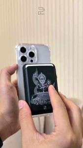 Puva Naga ซองใส่บัตร พญานาค ปู่ศรีสุทโธ ย่าศรีปทุมมา ติดหลังมือถือ ตั้งมือถือได้ ผ่านพิธีปลุกเสก จาก วังคำชะโนด จังหวัดอุดรธานีทุกชิ้น