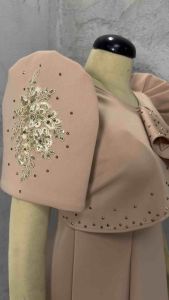 Filipiniana 2 In 1 with bolero below the knee dress length