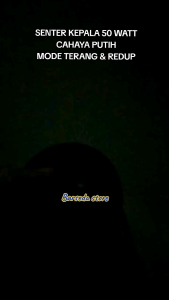 Senter Kepala Led 50 WATT MIXENOCH MX-5515 Cahaya PUTIH Super Terang Anti Air
