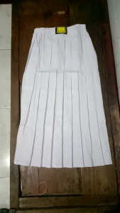 seragam sekolah rok plisket full panjang sd mi