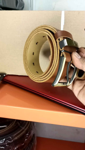 DaGM Ikat Pinggang Kulit Asli Full Kulit Sapi jenis Nappa Gesper pria kulit asli 4cm