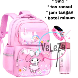 Tas Sekolah Anak Dengan Desain Sanrio & Cinnamoroll