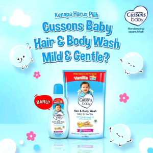 Cussons Baby Hair & Body Wash Mild & Gentle - Sabun Bayi 2 in 1 All Varian