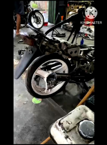 KNALPOT SUZUKI SATRIA 2 TAK HIU/LUMBA STANDAR RACING MODEL TAMENG SUARA SUPER GARING