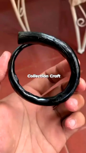 GELANG AKAR BAHAR HITAM ASLI NATURAL SUPER PADAT ORI
