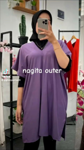 Outer Jumbo Nagita Slavina Cocok Untuk Berat 100 Kg & Bahan Jersey Zoya