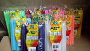 Liwanag Esperma Candle #2 (E#2) Sold per Pack 20 Pieces in a Pack Size: 5.02"Height Burning Time: 5-8 Hours The Smallest Esperma Candle Size Can Use for Christining.