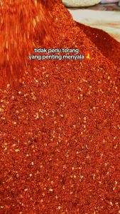 CABE BUBUK KASAR EXTRA PEDAS 1 KG - CABE BUBUK KASAR - CABE BUBUK UNTUK BASO ACI - BON CABE KILOAN