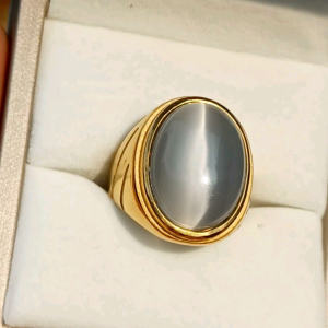CINCIN BATU CAT EYE MATA KUCING RING TITANIUM