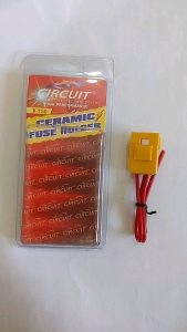 Circuit Ceramic Plug In Fuse Socket Holder Fits Standard Fuse (Fuse Not Included)