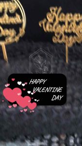 Topper Sisipan Kue Tulisan Kue Tart: Dekorasi Akrilik Hiasan Kue Tart Valentine