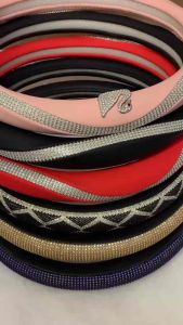 New fashionable diamond bling-bling steering wheel cover 38cm/Penutup stereng bertatahkan berlian yang bergaya 38cm