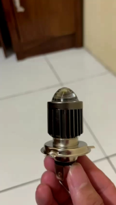 Lampu LED laser utama motor mobil D2 H4 putih -kuning merk HJG bohlam LED H4 HI/LO HJG universal motor mobil