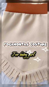 Pocahontas Costume for baby girl newborn up to 3yrs old