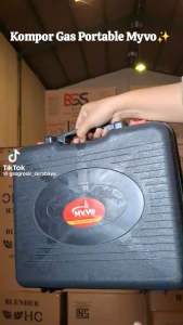 Kompor Gas Mini Portable 1 Tungku MYVO 2 in 1 Murah Warna Random MJ Elektric