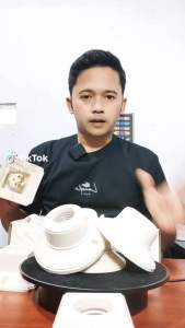 FITTING PLAFON Segi 4 Pagoda ( Paket 12 Pcs ) MJ Elektric