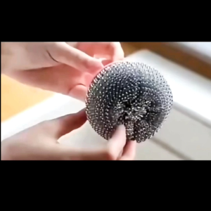 Spon Kawat Cuci Piring Stainless Steel Panci Sabut Spons Sponge Dapur / Sabut Kawat Dengan Gagang