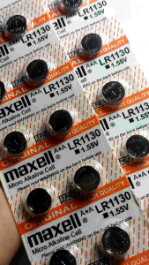 Baterai Maxell LR1130 AG10 L1131F LR54 1.55v PER LEMBAR ISI 10 Pcs