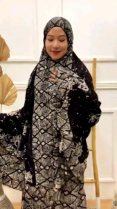 Mukena Batik Cap Abstrak Madongan & 2 in 1 Rayon Jumbo 2023