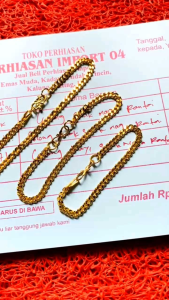 Gelang Rantai Sisik Naga Emas24k Impor Free Surat