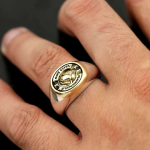Cincin Vintage Motif Praise to Lord (Adjustable)