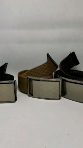 Sabuk Ikat Pinggang Kanvas Pria & Wanita Model Distro Kepala Polos Jepit