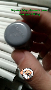 Dop pipa power max ukuran 1/2 inchi tutup Pralon CAP