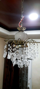 Lampu hias ruang tamu minimalis kristal akrilik kupu-kupu