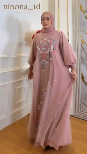 PEDLSTA RIHANNA SET HIJAB DRESS GAMIS MODE TERBARU BEST SELLER DAN REAL ORIGINAL